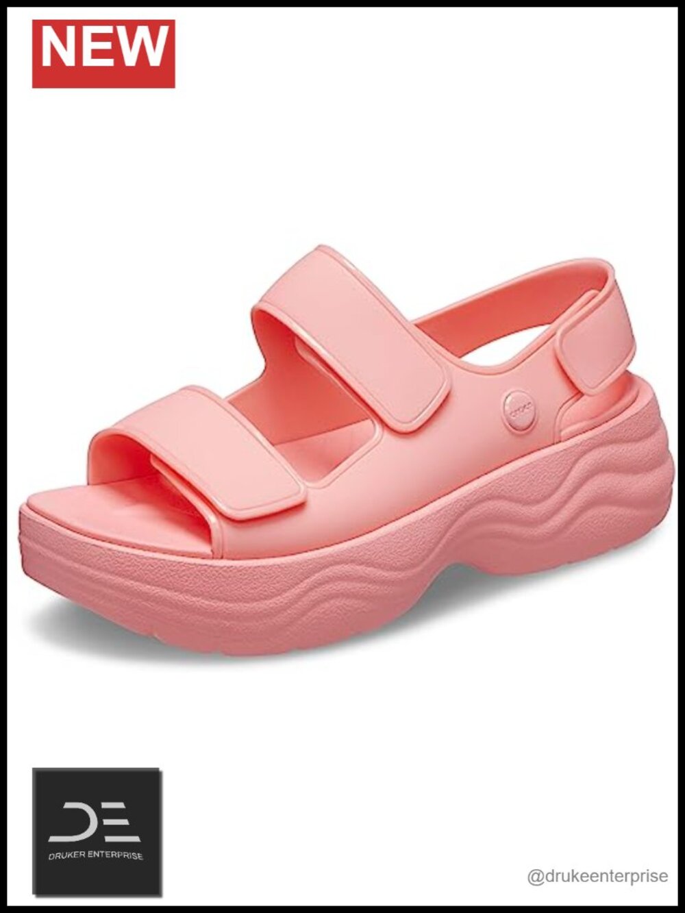 Women's Adjustable Platform Wedge Sandals - 1.7" Heel